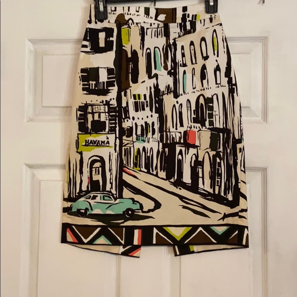 Late Spade Havana Pencil Skirt